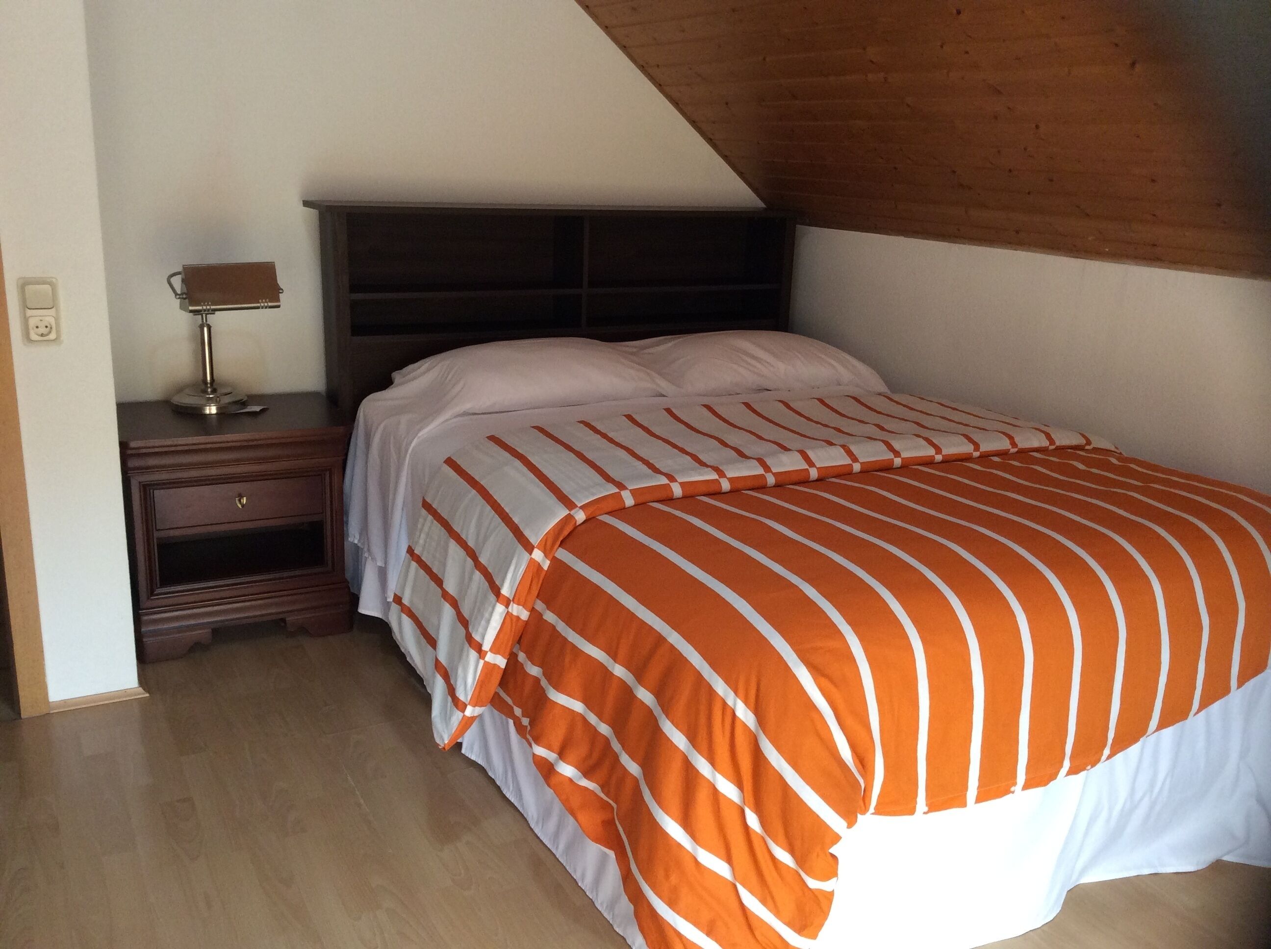 Two-bedroom with brand new kitchen and free parking within the premises.