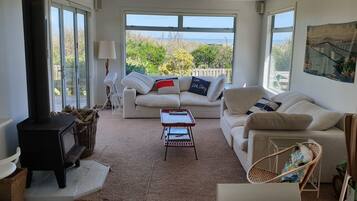 TV, fireplace, stereo