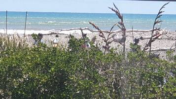 Beach nearby, sun-loungers, beach towels