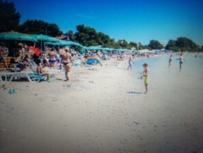 En la playa