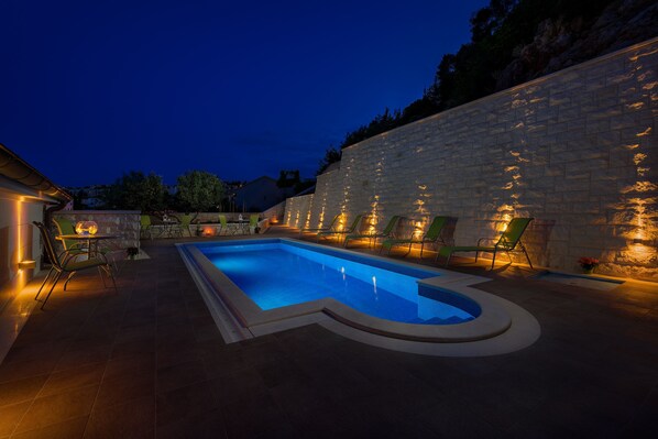 Una piscina riscaldata