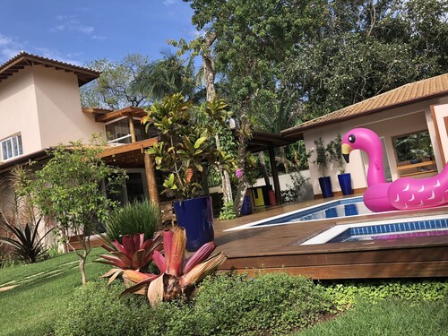 Plage de Maresias. Maison dans copropriété familiale très calme, pour le repos.