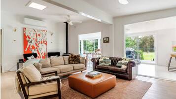 TV connectée, cheminée