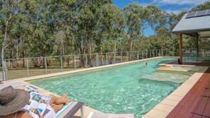 A heated pool