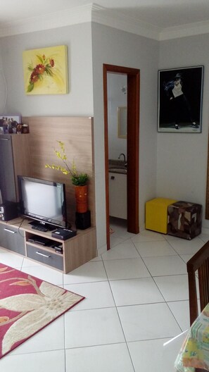 TV, mesa de pingue-pongue