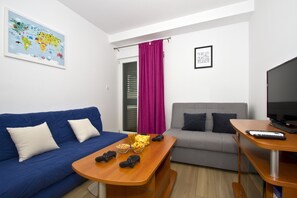 TV, video-game console, foosball, table tennis