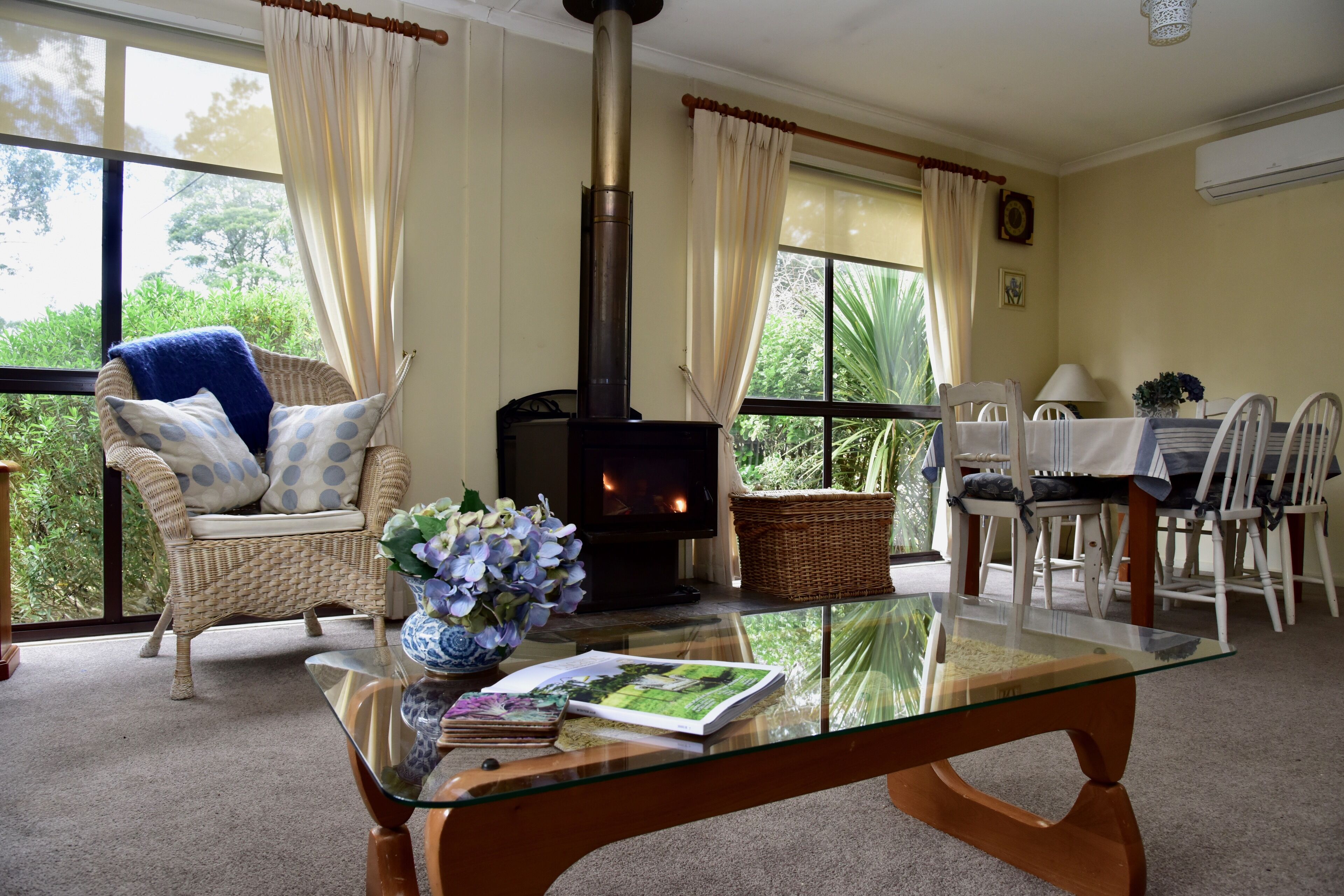 Télévision, lecteur de DVD, livres, chaîne hi-fi