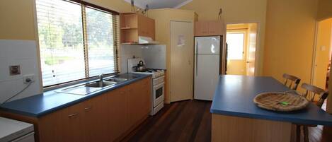 Oven, stovetop, dishwasher, toaster