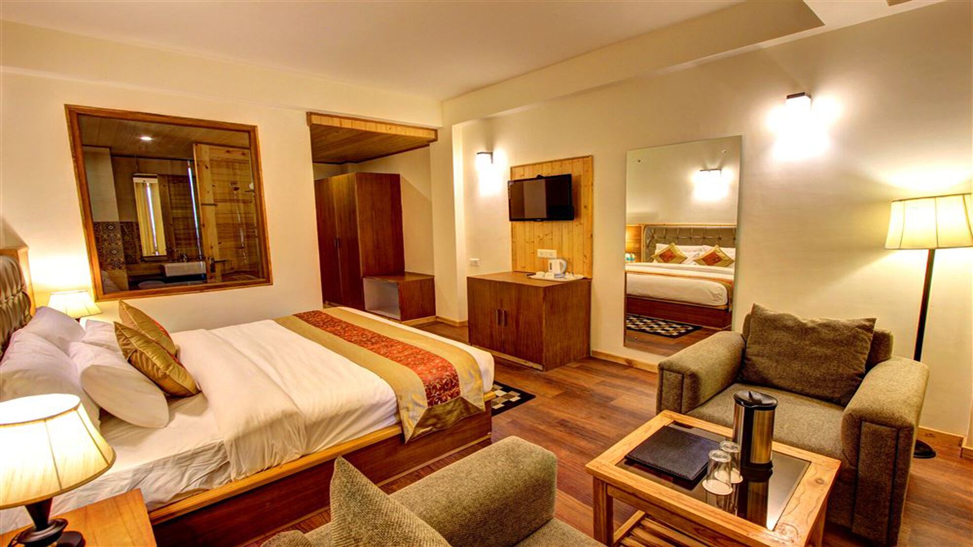 The Woodbine is situated amongst lofty evergreens and sublime Peaks.