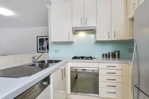Microwave, stovetop, dishwasher