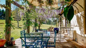 Outdoor dining - Green Meadow Farm - wonderful country stay for families & friends (Bundanoon)