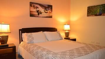 2 bedrooms, in-room safe, iron/ironing board, WiFi