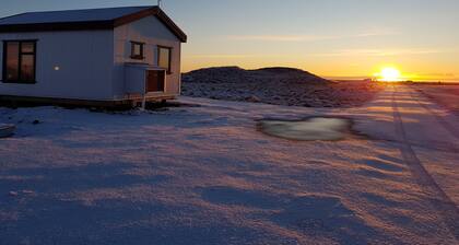 Hekla Cabin 1 volcano and glacier slope