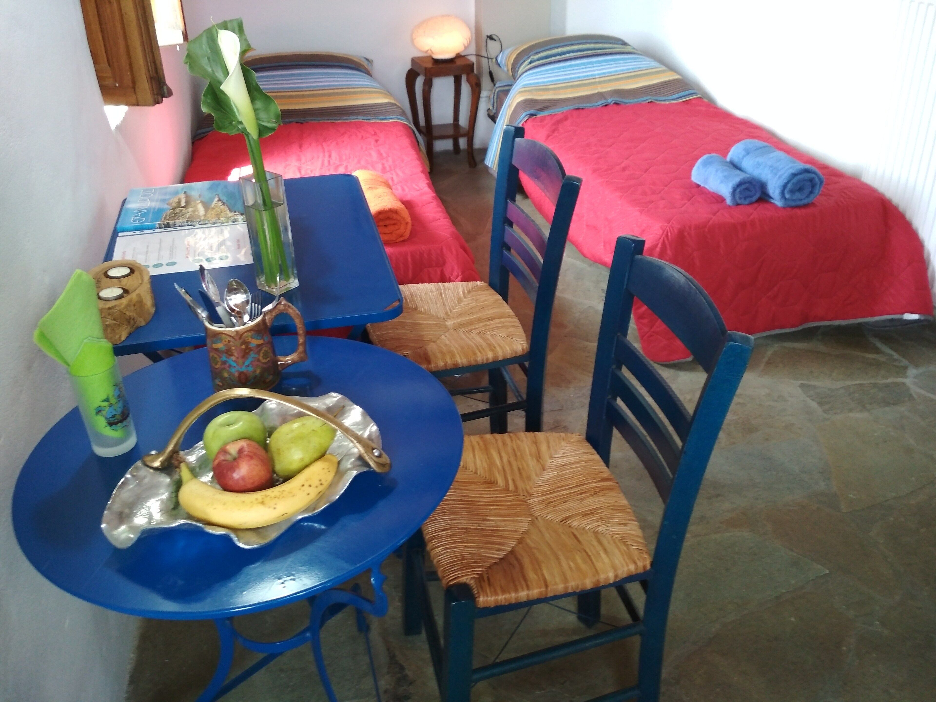 Cyclades Olive Museum's Guest House with free 1 h tour to the Olive Museum.