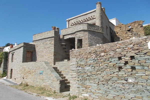 The Cyclades Olive Museum;s building with the Guest House (GH)