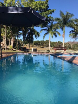 A heated pool