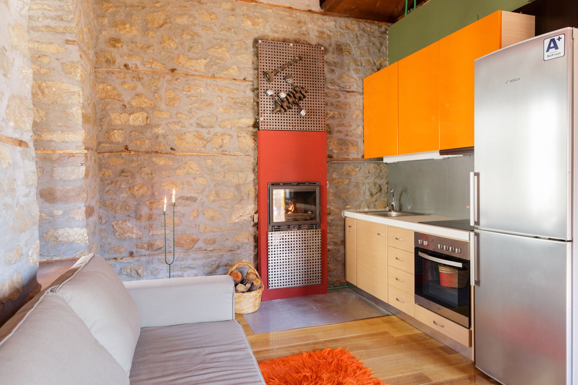 Cottage House in Traditional Greek Village