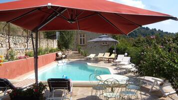 屋外プール、温水プール