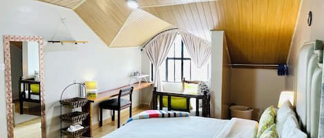 1 slaapkamer, een strijkplank/strijkijzer, gratis wifi, beddengoed