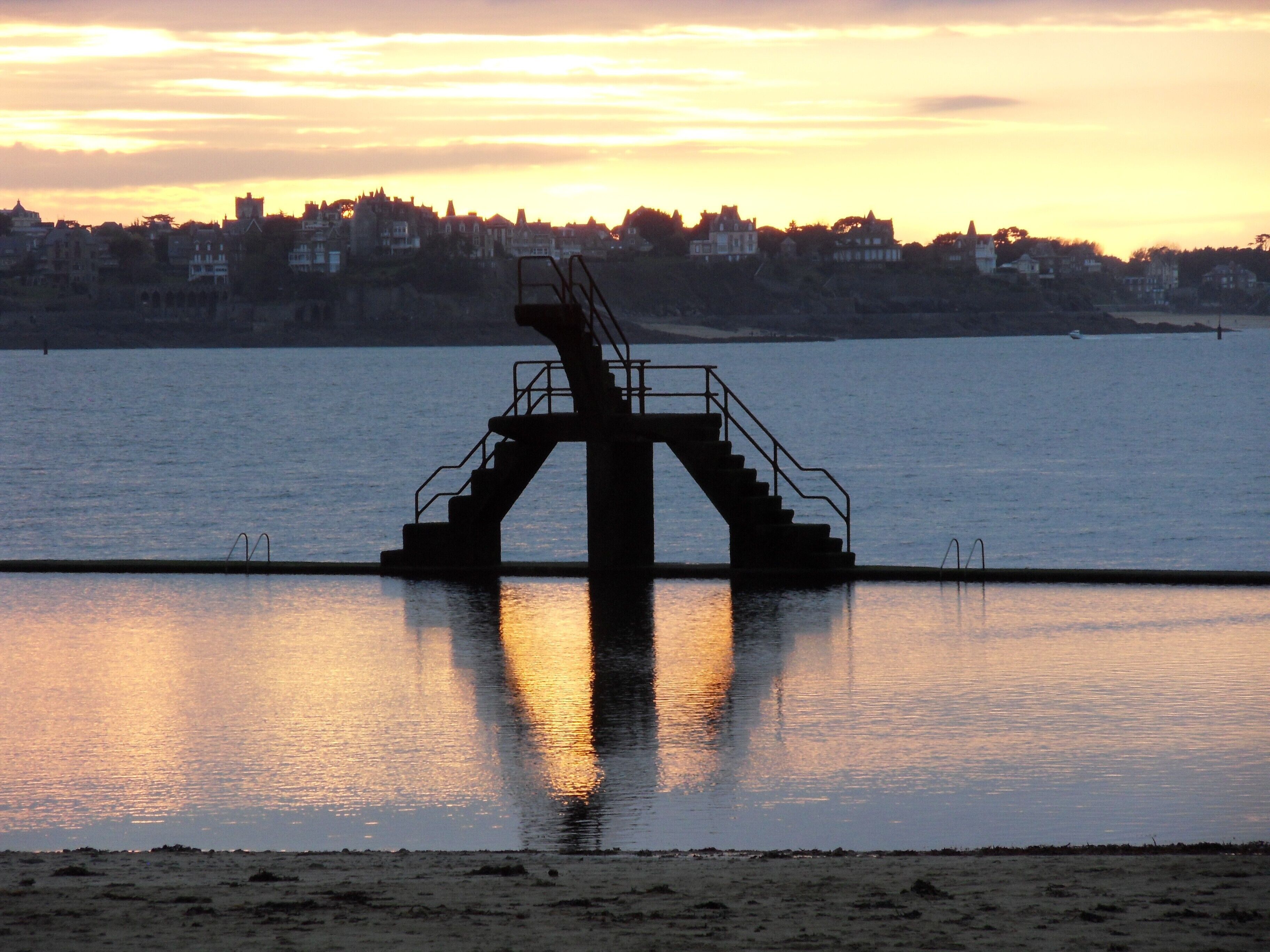 Plage de Bonsecours au couchant