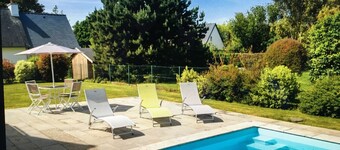 Casa 12 personas junto al mar con piscina climatizada