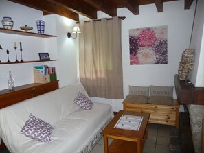 Fernseher, Kamin, DVD-Player, Bücher