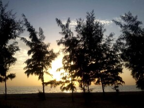 Una playa cerca, toallas de playa