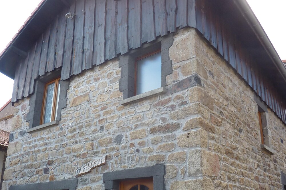 House restored in calm village with the doors of the volcanos of auvergne