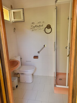 Shower, hair dryer, towels - Studio 22M2 sea and mountain view 2nd floor Parking. 700M beach and town center (Calvi)