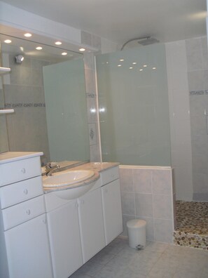 Regadera, secadora de cabello, bidet 