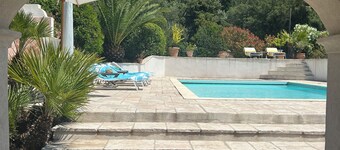 FR-Sainte Maxime, 4 bedroom, 3 WC, 2 bath, ovn Pool (heated) & Jacuzzi with view