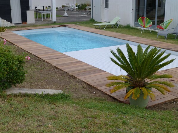 A heated pool