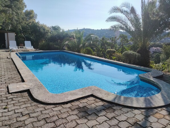 Pool - Studio with sea view in a villa with private pool, exclusively for clients (La Croix-Valmer)