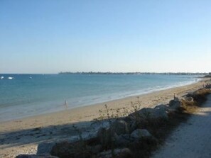 En la playa