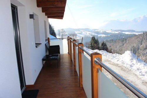Ferienwohnung mit Blick auf die Berge