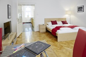 1 Schlafzimmer, Bügeleisen/Bügelbrett, Reisekinderbett, kostenloses WLAN