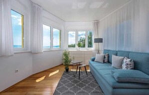 TV connectée, cheminée, chaîne hi-fi