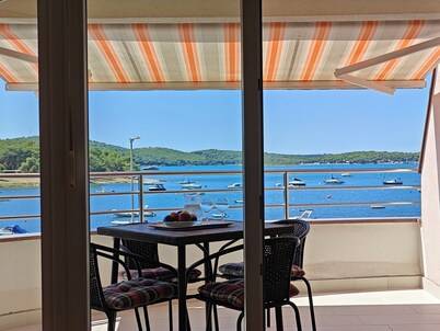 Stunning views penthouse sea front apartment, special location with terrace