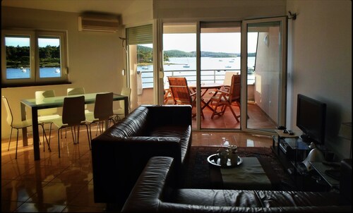 Stunning views penthouse sea front apartment, special location with terrace