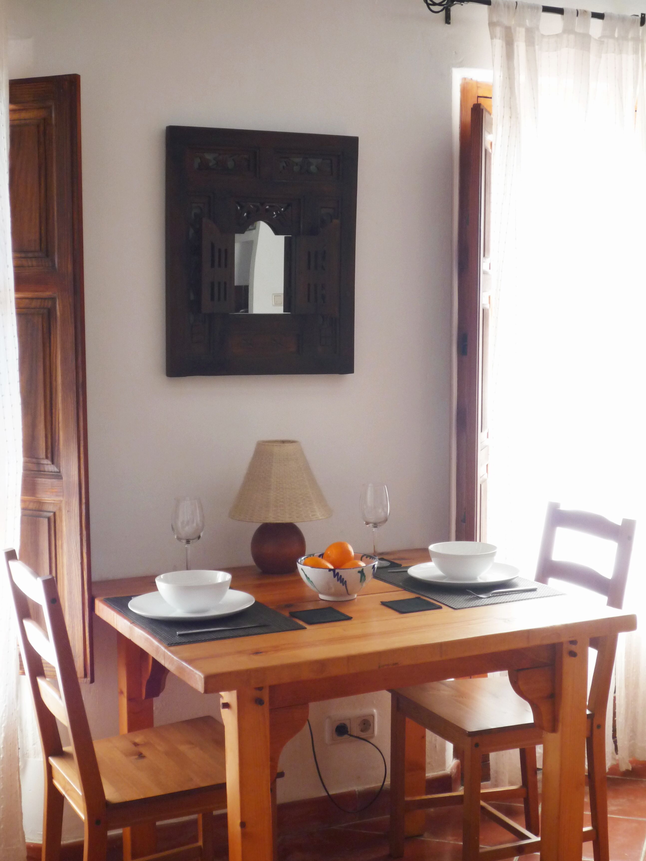 Apartment and terrace with stunning views in Bubión, Las Alpujarras.