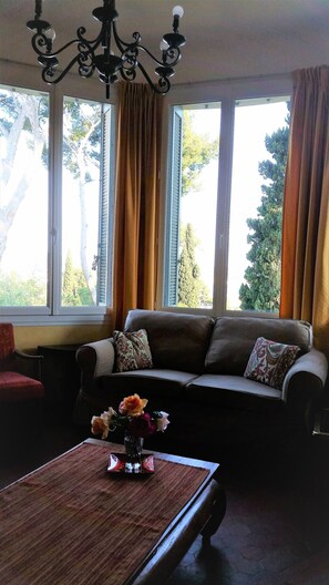 TV, ping pong, books, stereo