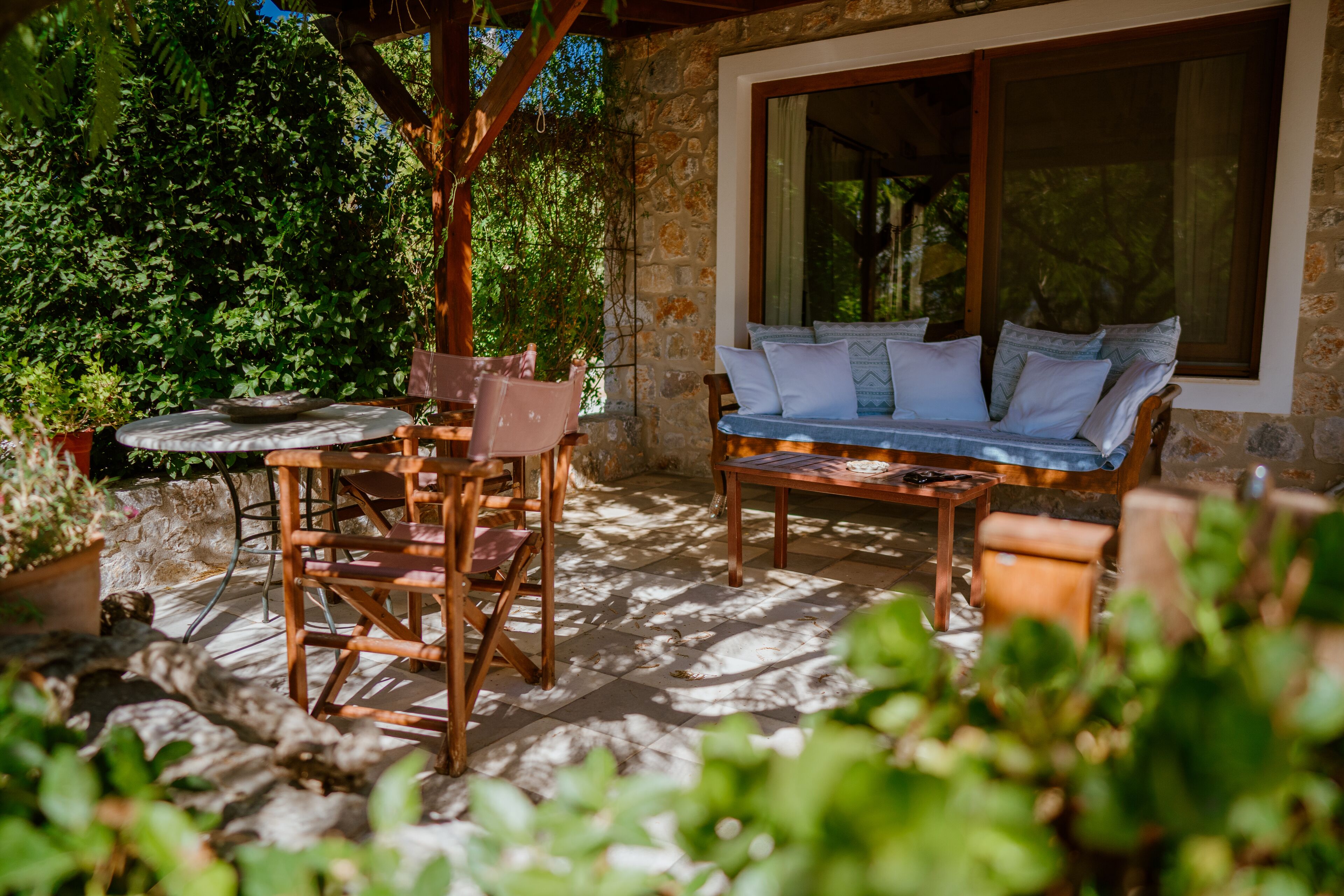 Veranda of the villa