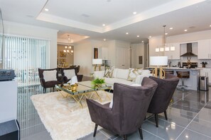 Condo, 4 Bedrooms | Living area | Flat-screen TV, DVD player - Top Deluxe Apartment at Storey Lake 262817 (Kissimmee)