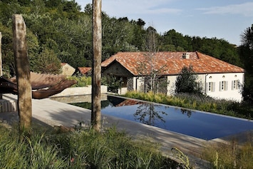 Pool and house
