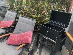 Terrace/patio - Vacation apartment in the Rosenhaus am See (Dagebüll)
