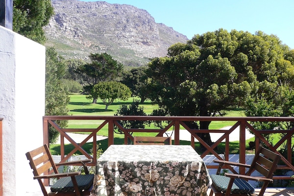 Balcony overlooking golf course