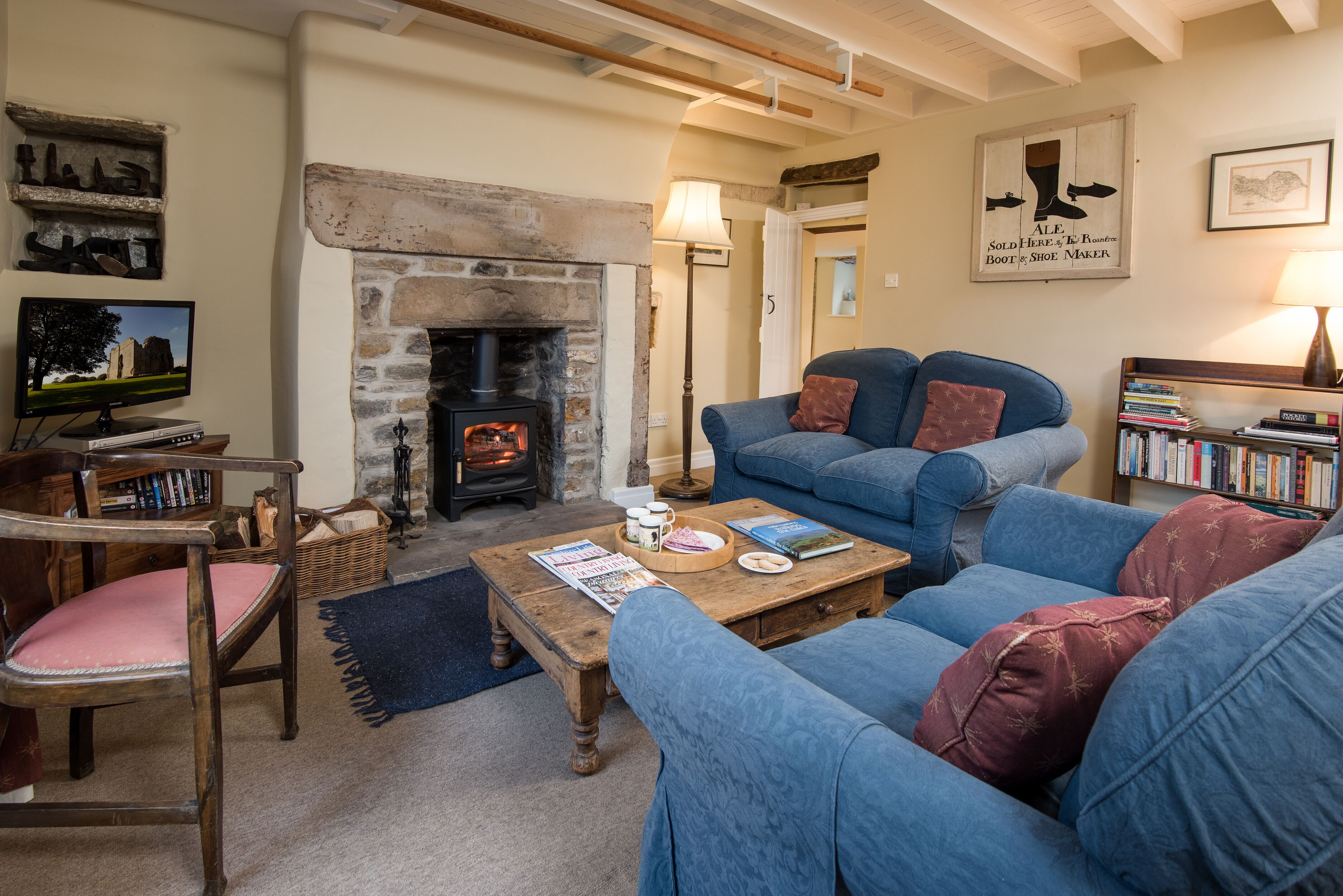Idyllic cottage on the banks of the River Tees, Yorkshire / Durham border