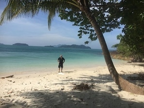 Beach nearby, sun-loungers