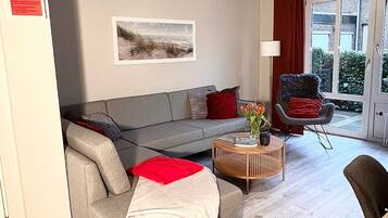 Fernseher, DVD-Player, Bücher