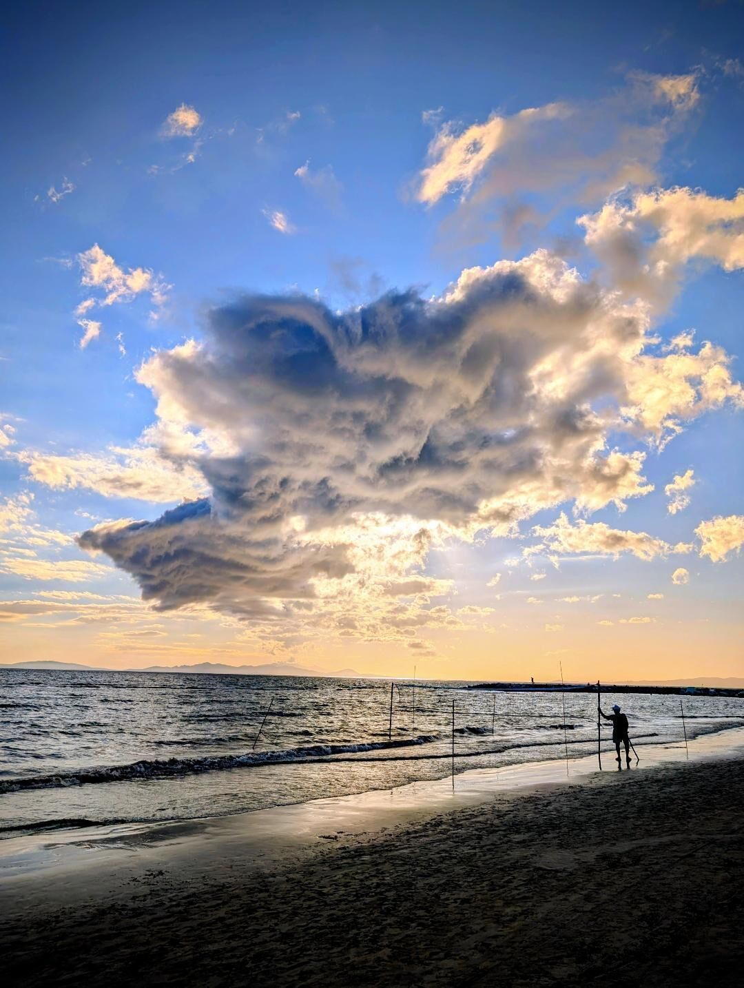 Nær stranden og solsenger